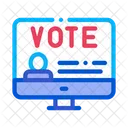 Vote Computer Information Icon