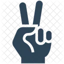 Two Fingers Peace Vote Icon