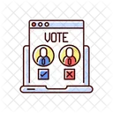 투표 선택 온라인 아이콘