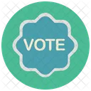 Vote Badge Sticker Icon