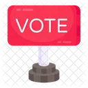 Vote Board Roadboard Signboard Icon