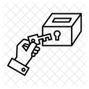 Voting Right Outline Icon Set Icons Are Created On Pixel Grid 64 X 64 Pixel Lets Enjoy Please Icon
