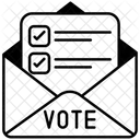 우편투표 봉투  아이콘