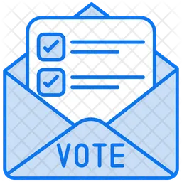 Vote by mail envelope  Icon