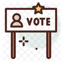 Vote Card Vote Board Political Puppet Icon