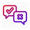 Vote Yes No Poll Icon