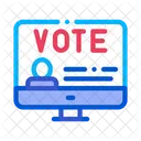 Vote Computer Information Icon