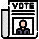 Vote Newspaper  Icon