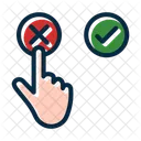 Hand Gesture Stop Icon
