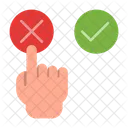 Vote No Hand Gesture Icon