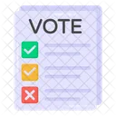 Vote Document Vote Paper Ballot Paper Icon