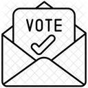 Vote par correspondance  Icône