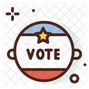 Vote Pins Pins America Icon