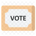 Vote Sign Board Icône