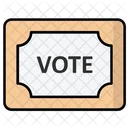 Vote Sign Board Icon