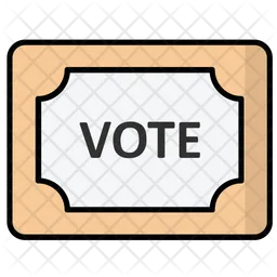 Vote sign board  Icon