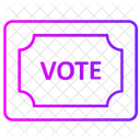 Vote Sign Board Icon