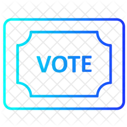 Vote Sign Board  Icon