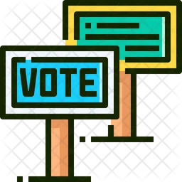 Vote signboard  Icon