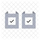 Voting Right Flat Icon Set Icons Are Created On Pixel Grid 64 X 64 Pixel Lets Enjoy Please Icon