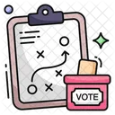 Vote Tactics Vote Strategy Vote Plan Icon