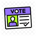 Voter Id Tags Id Card Icon