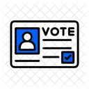 Voter Id Tags Id Card Icon
