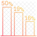 Voter turnout graph  Icon