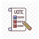 Voting Election Ballot Icon