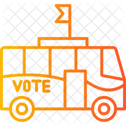 Voting Bus  Icon