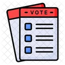 Voting Form  Icon