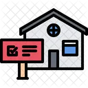 House Placard Sign Icon