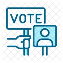 Voting Icon Color Blue Icon