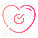Voting Heart Check Icon
