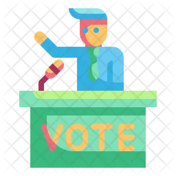 Voting Speech  Icon