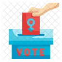 Voto feminino  Ícone