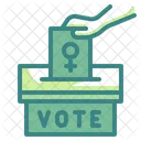 Voto feminino  Ícone