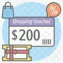 Voucher de compras  Ícone