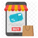Vale De Desconto Cupom De Desconto Voucher De Venda Ícone