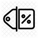 Voucher Black Friday Line Art Icon