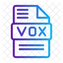 Vox Datei Dokument Symbol