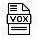 Vox Datei Dokument Symbol