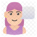 Voz de mujer  Icono