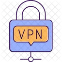 Vpn Lock Virtual Network Lock Symbol