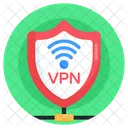 VPN Netzwerk VPN Verbindung Gemeinsam Genutztes VPN Netzwerk Symbol