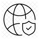Shield Lock Internet Icon