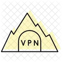 Vpn Tunnel Color Shadow Thinline Icon Ícone