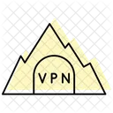 Vpn Tunnel Color Shadow Thinline Icon Icon