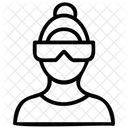 VR Benutzerzeilensymbol Icon