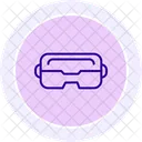 VR Brille Liniensymbol Symbol